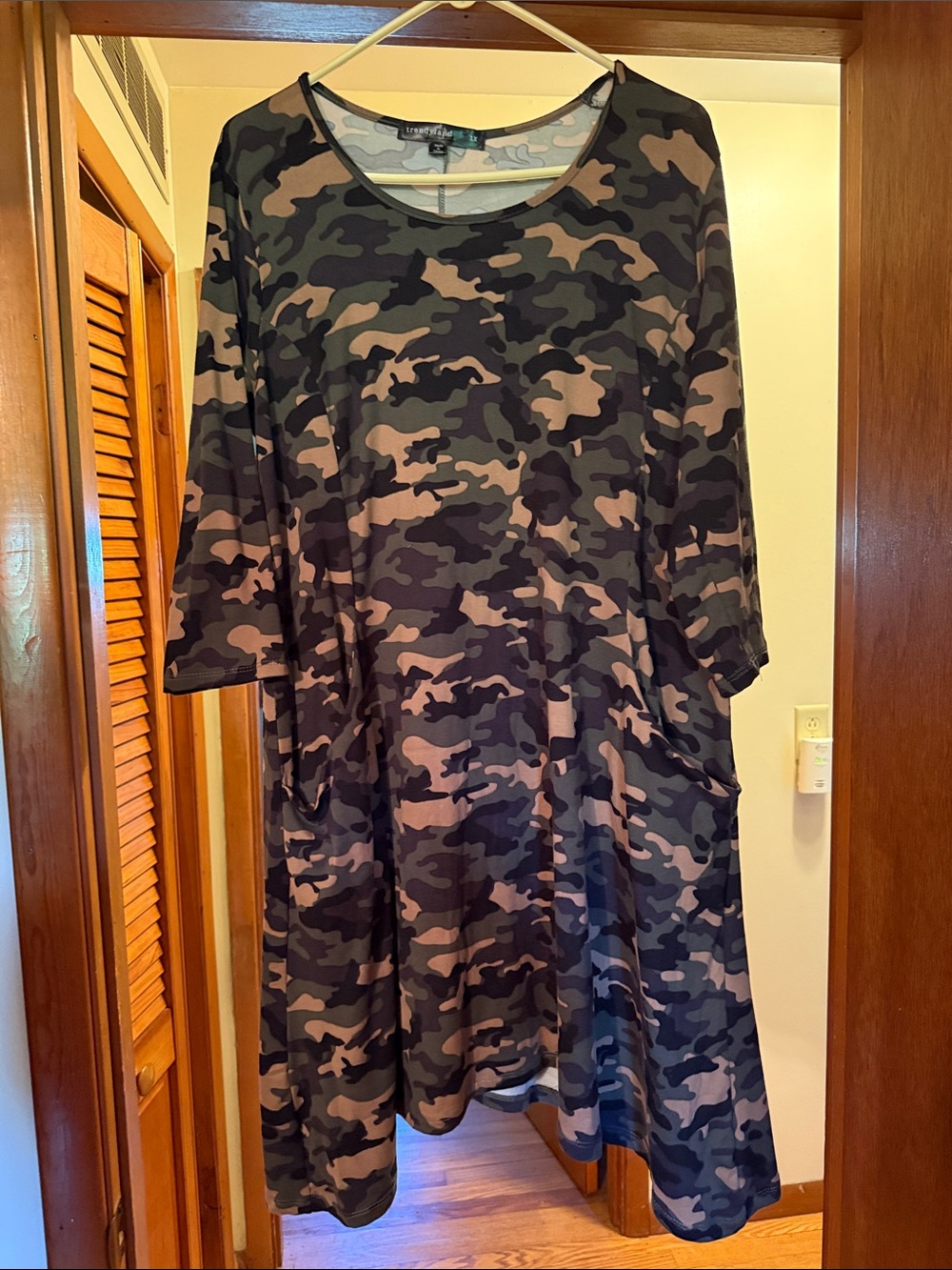 Camouflage Swing Dress - Green Camo